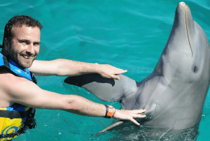 Peck Hold Dolphin Encounter Mexico