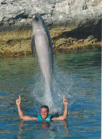 Swimming with Dolphins Nassau Bahama Blue Lagoon Island