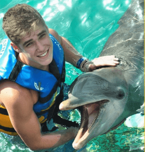 Young Stud with Dolphin Mexico