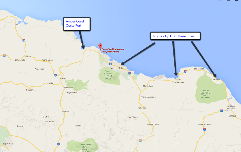 Puerto Plata and Dolphin Facility Map