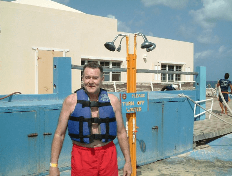 Getting Ready to go into the Water in Anguilla 